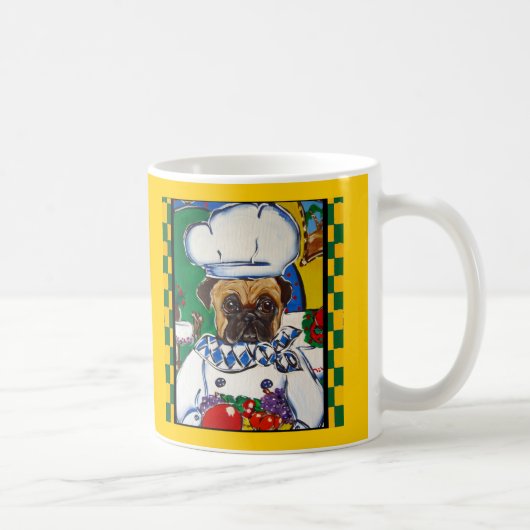 Zeevruchtchef Pug Koffiemok (Rechts)