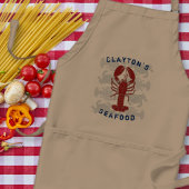 Zeevruchten Chef Lobster Name Sjabloon Schort