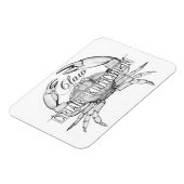 Zeevruchten Crab Lovers magneet (Linkerzijde)
