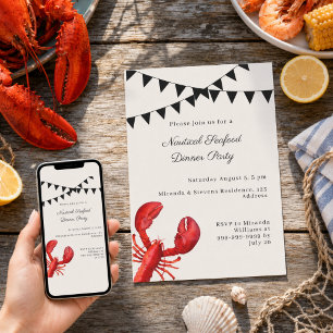 Zeevruchten diner Nautilus zomerfeest Kaart