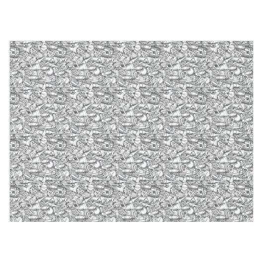 Zeevruchten en Bier Tafelkleed (Voorkant (Horizontaal))