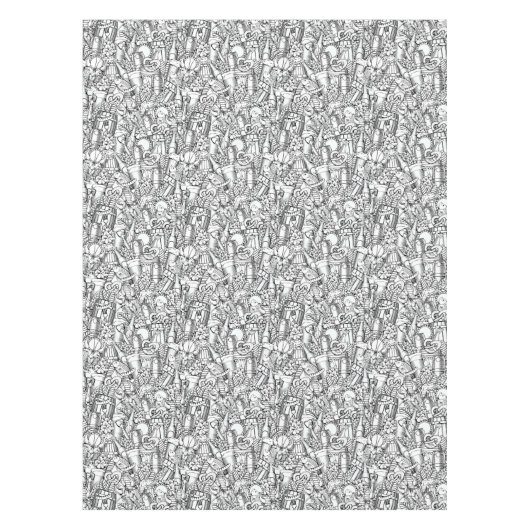 Zeevruchten en Bier Tafelkleed (Voorkant)