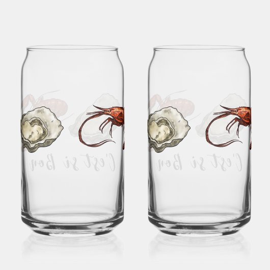 Zeevruchten glazen blikjes (Rechts)