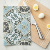 Zeevruchten Groen Blauwgroen Turquoise Bohemian Tr Theedoek (Quarter Fold)