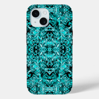 ZEEVRUCHTEN GROEN ITALIAANS BAROK PRINT iPhone 15 CASE