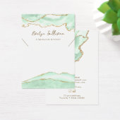 Zeevruchten groene agaat ketting display kaart (Bureau)