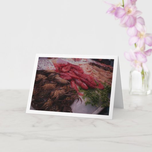 Zeevruchten in het Mercado Central, Valencia, Span Kaart (Orchidee)