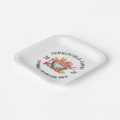 Zeevruchten in overeenstemming met familie Krawfis Papieren Bordje (Gebogen)