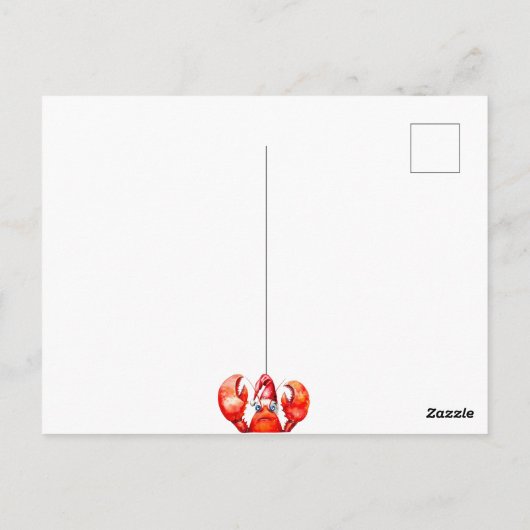 Zeevruchten Kerstfeest Briefkaart (Achterkant)