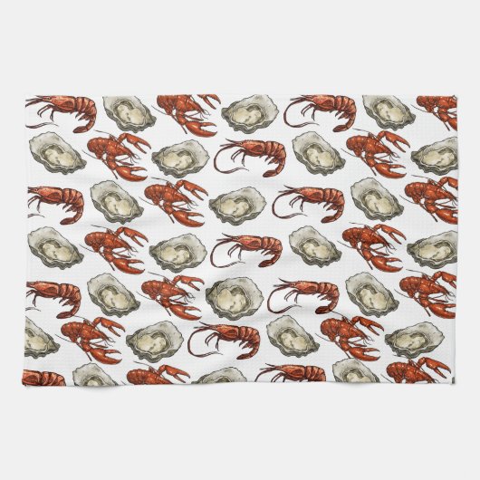 Zeevruchten Keukenhanddoek (Horizontaal)