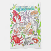 Zeevruchten Keukenhanddoek (Verticaal)