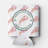 Zeevruchten Kook Familie Kreeft Crawfish Party Blikjeskoeler (Achterkant)