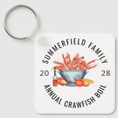 Zeevruchten Kook Kerstmaat Familie Rivierkreeft Fe Sleutelhanger (Voorkant)