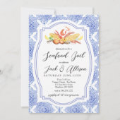 Zeevruchten Kook uitnodiging, Lage land Kook douch Kaart (Voorkant)