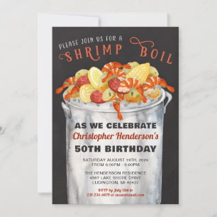 Zeevruchten kookuitnodiging kaart