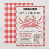 Zeevruchten kookuitnodiging kaart (Voorkant / Achterkant)