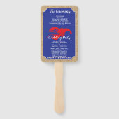 Zeevruchten Kreeft Boil Beach huwelijksprogramma F Handwaaier (Achterkant)