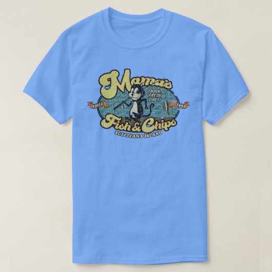 Zeevruchten Mamas Fish Chips 98 T-shirt (Design voorkant)