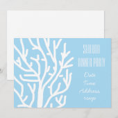 Zeevruchten oceaan koraal thema diner feest kaart (Voorkant / Achterkant)