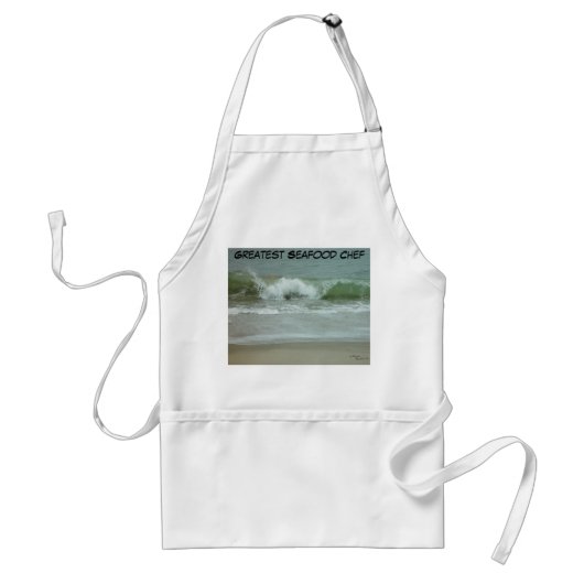 Zeevruchten oceaangolven Chef Apron Standaard Schort (Voorkant)