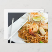Zeevruchten Pad Thai Fried Rice Noodles Briefkaart (Voorkant / Achterkant)