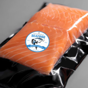 Zeevruchten Producten Label Sticker