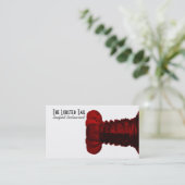 Zeevruchten Rood Lobster Tail Visitekaartje in roo (Staand voorkant)