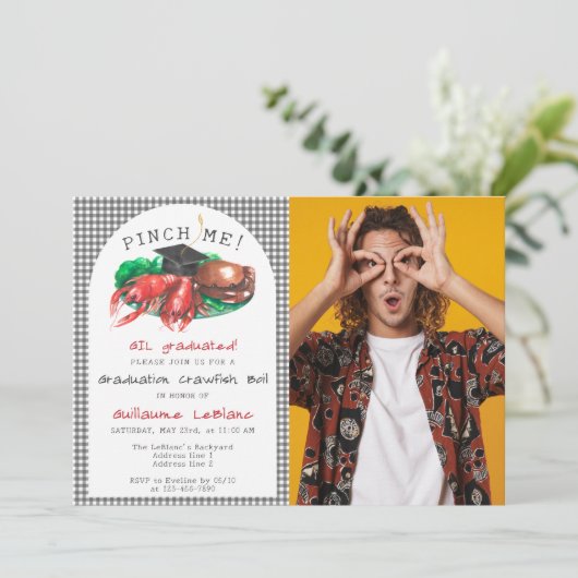 Zeevruchten Roodbaars Kook Pinch Me! Grappig Afstu Kaart (Staand voorkant)