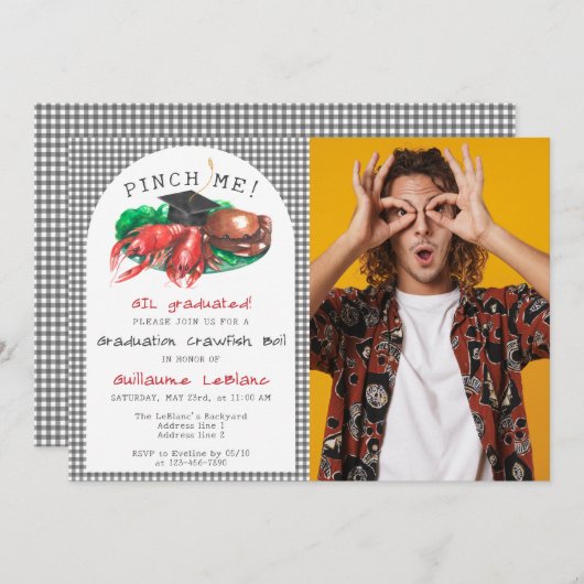 Zeevruchten Roodbaars Kook Pinch Me! Grappig Afstu Kaart (Voorkant / Achterkant)