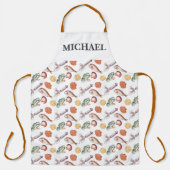 Zeevruchten Schaaldier Krab Chef Monogram Schort (Voorkant)