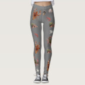 Zeevruchten Schaaldieren Lobster Crab Pattern Leggings (Voorkant)