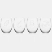 Zeevruchten Set van glazen (Achterkant)