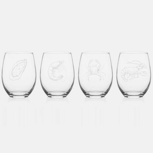 Zeevruchten Set van glazen (Achterkant)