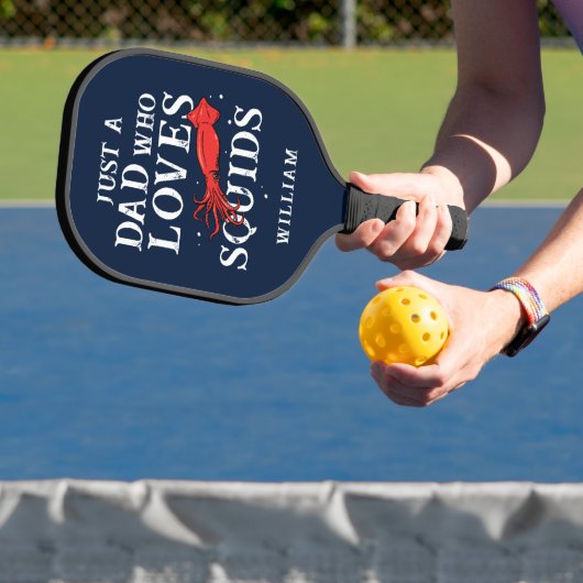 Zeevruchten Squid Lover Chef Chef Dad Gag Custom Pickleball Paddle (Insitu)