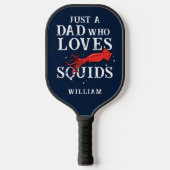 Zeevruchten Squid Lover Chef Chef Dad Gag Custom Pickleball Paddle (Voorkant)
