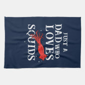 Zeevruchten Squid Lover Chef Chef Dad Vaderdag Theedoek (Horizontaal)