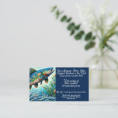 Zeevruchten Zalmgarnalen Krab Verkoop Winkel Etsy Visitekaartje (Staand voorkant)