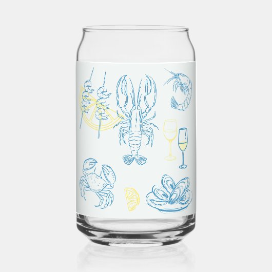 Zeevruchtenfeest Blikvorm Glas (Voorkant)
