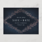 Zeevuild roos goud botanisch met uitzondering van  aankondigingskaart (Voorkant)