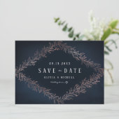 Zeevuild roos goud botanisch met uitzondering van  save the date (Staand voorkant)