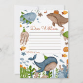 Zeewalvis Verjaardag Tijd Capsule Berichtkaart Kaart (Voorkant)