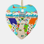 Zeewandeling Hart Ornament (Rechts)