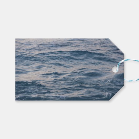 Zeewater close-up cadeaulabel (Voorkant (Horizontaal))