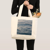 Zeewater close-up grote tote bag (Voorkant (product))