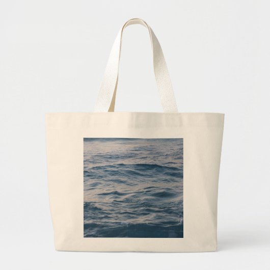 Zeewater close-up grote tote bag (Voorkant)