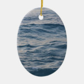 Zeewater close-up  keramisch ornament (Voorkant)