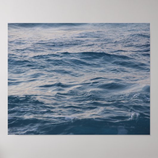 Zeewater close-up  poster (Voorkant)