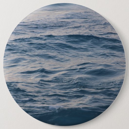 Zeewater close-up  ronde button 6,0 cm (Voorkant)