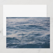 Zeewater close-up save the date (Voorkant / Achterkant)