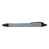 Zeewater close-up zwarte inkt pen (Bovenkant)